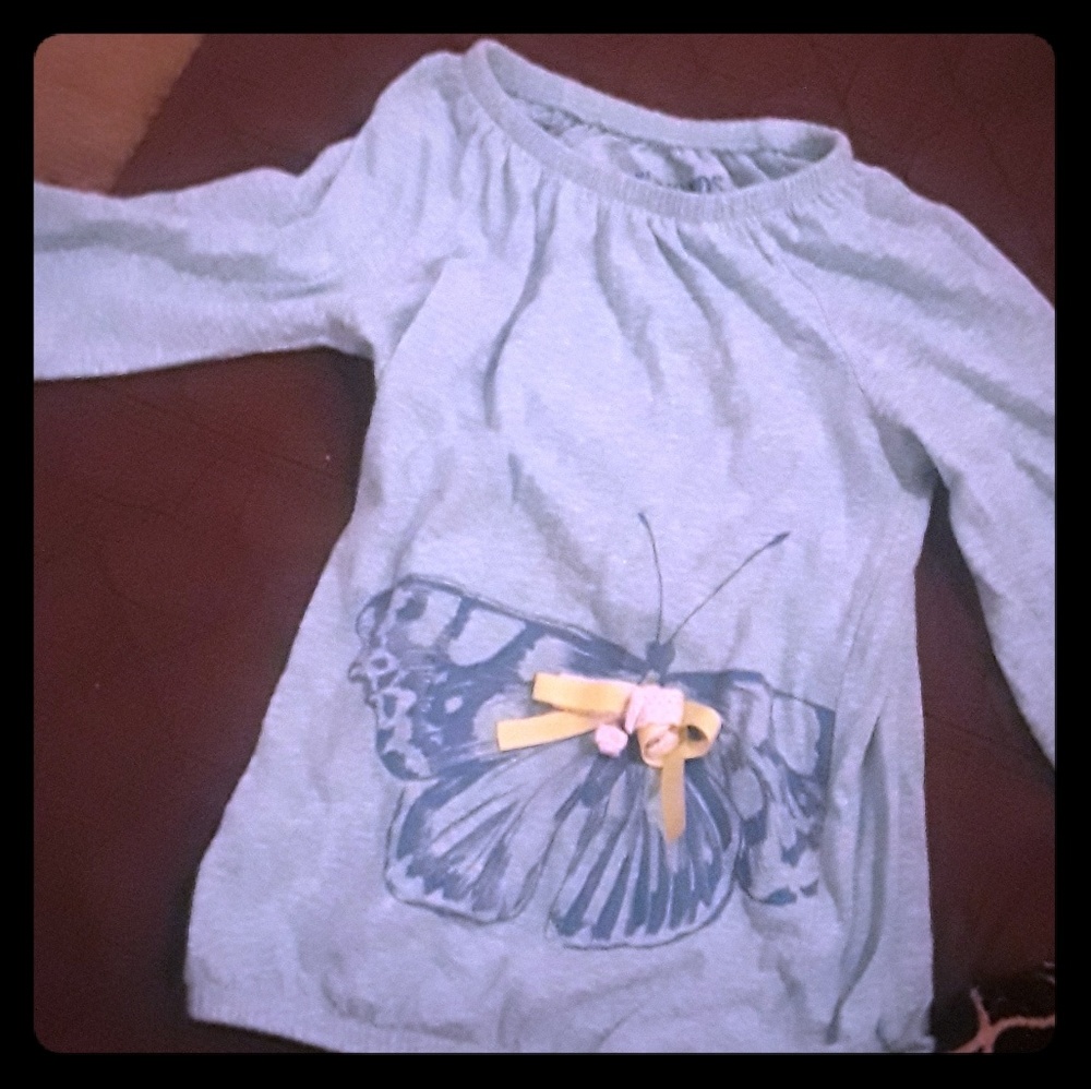 OshKosh Teal Butterfly Shirt